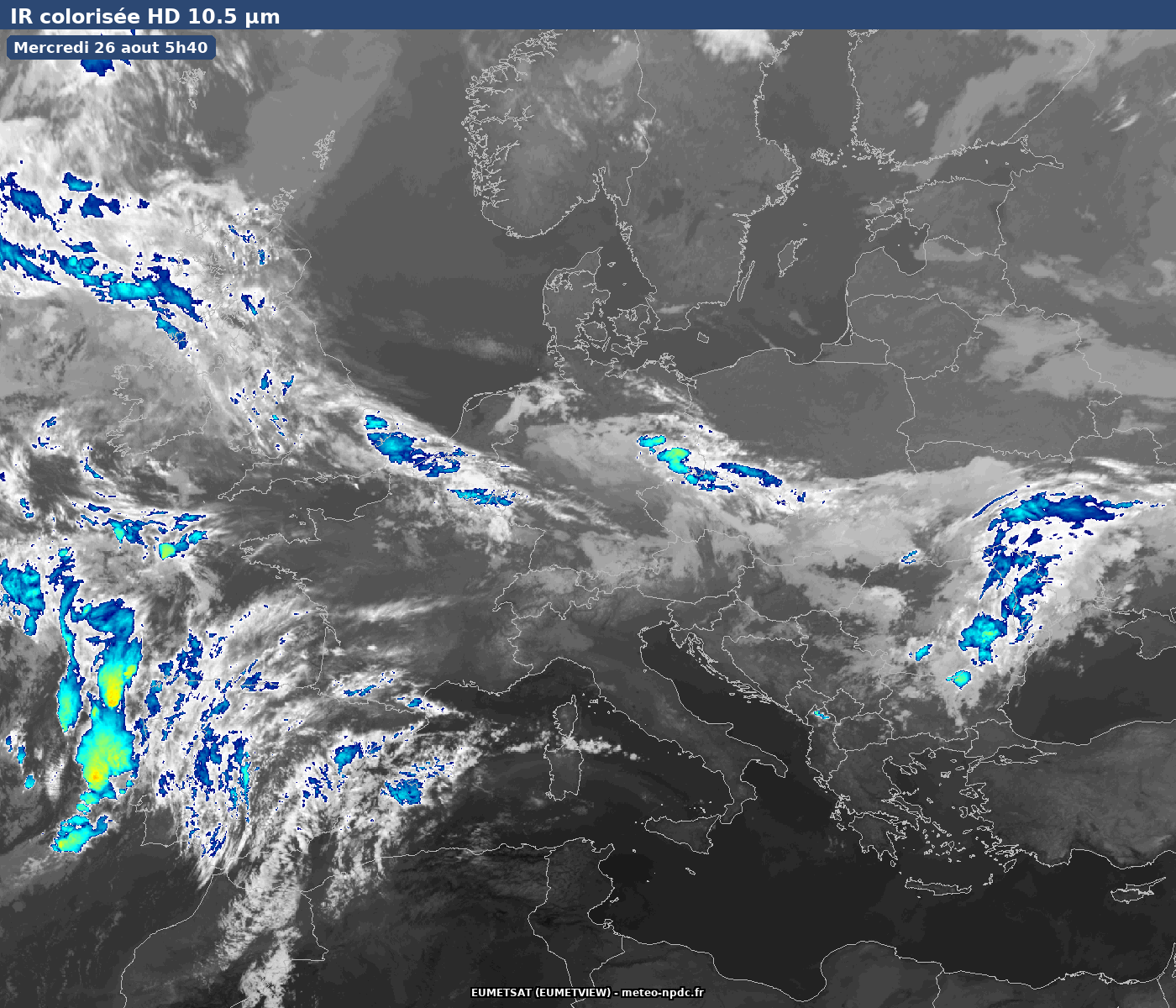 IR HD 10.5 µm — Europe