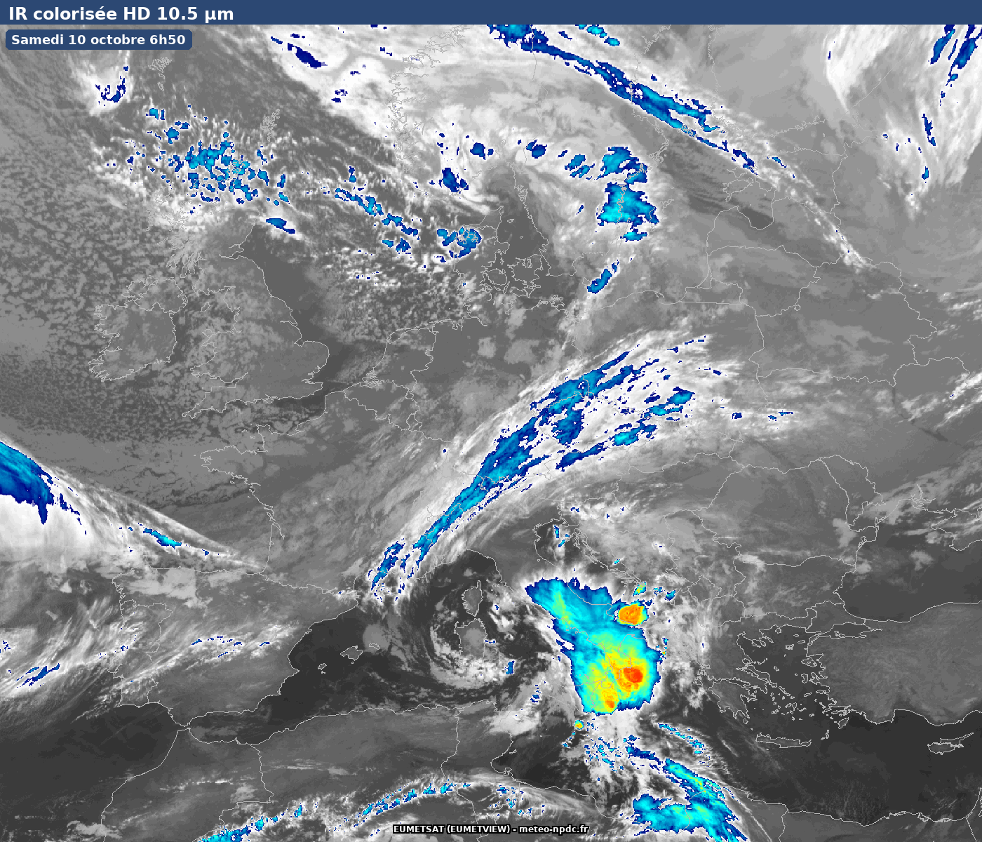 IR HD 10.5 µm — Europe