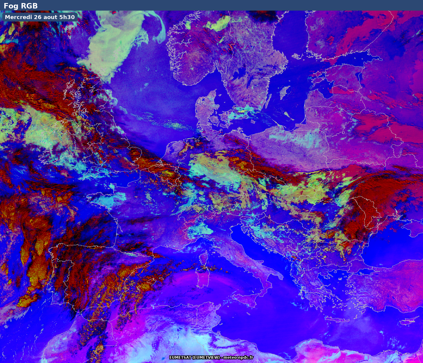 Brouillard — Europe