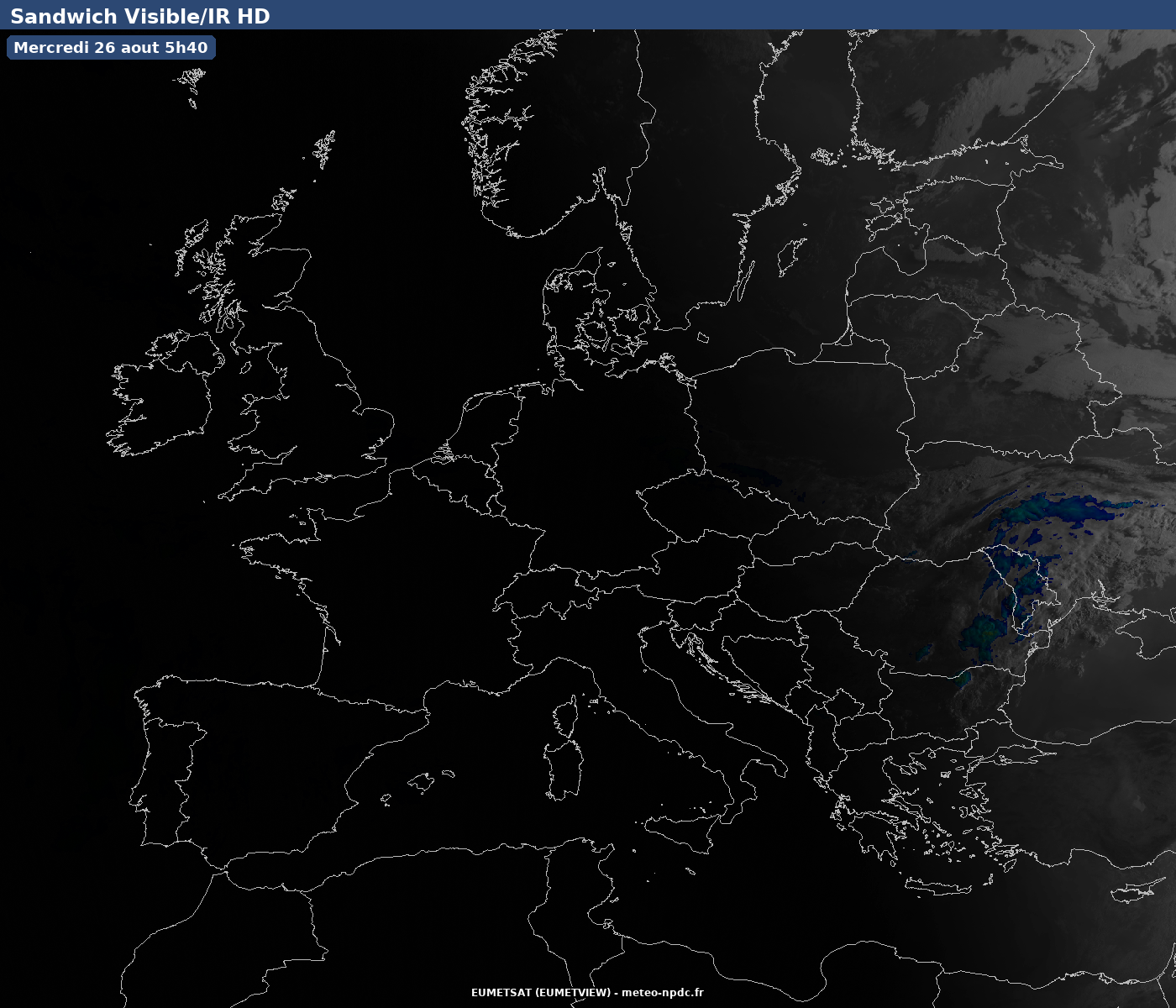 Sandwich Visible / IR — Europe